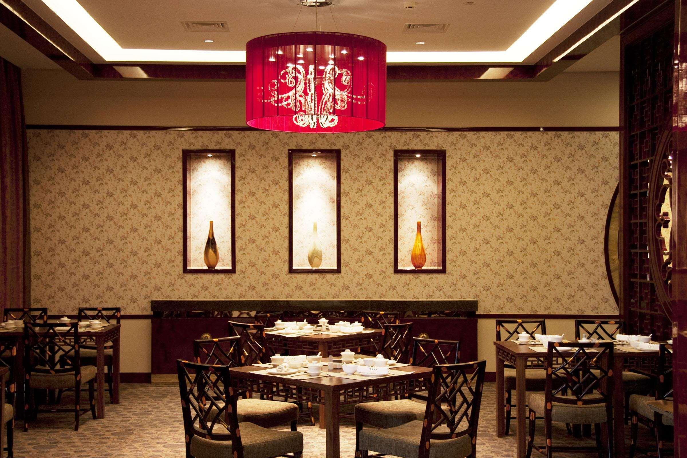 Doubletree By Hilton Wuxi Hotel Vuhszi Étterem fotó